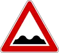 Unebene Fahrbahn