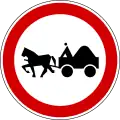 Fahrverbot für Fuhrwerke