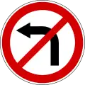 links abbiegen verboten