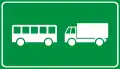 Zusatzzeichen „nur LKW und Busse“