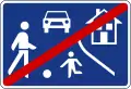 verkehrsberuhigte Zone Ende
