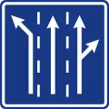 Fahrstreifentafel
