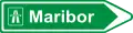 Wegweiser zur Autobahn