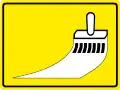 Arbeiten an der Fahrbahnmarkierung