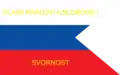 2:3  Flagge der slowakischen Freiwilligenverbände von 1848/1849