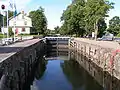 Die einzige Schleuse des Säfflekanals