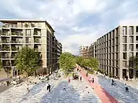 Smichov City, Visualisierung 7 – Fußgängerboulevard