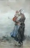 Hobbe Smith (1900): Fischerfrau mit Kind, Privatbesitz.