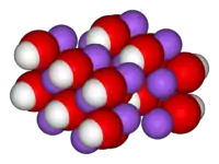 Struktur von Natriumhydroxid
