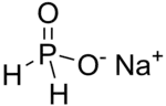 Strukturformel von Natriumphosphinat