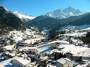 Sölden Richtung Süden mit dem Nederkogel