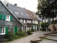 Bebauung am Gräfrather Markt/Kirchtreppe