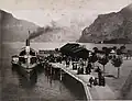 Eines der Schwesterschiffe Victoria und Schweiz um 1890 in Flüelen