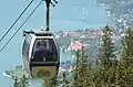Gondel mit Blick auf den Tegernsee