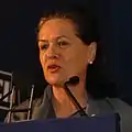 Sonia Gandhi (2006), Vorsitzende der Kongresspartei
