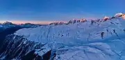 Sonnenaufgang Belalp, Februar 2024