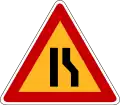 119: Einseitig (rechts) verengte Fahrbahn