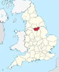 Lage von South Yorkshire