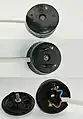 Runder sowjetischer Stecker, 6 A 250 V, Wechselstrom, Thermoplast, halbe Höhe