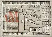 Fahrschein über zehn Pfennig, um 1913