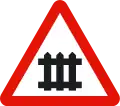 P-7Beschrankter Bahnübergang