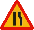 TP-17aeinseitig (rechts) verengte Fahrbahn