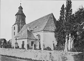 Südostansicht der Kirche (1914)