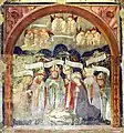 Anbetung des Kindes, Fresko, um 1480, Rivarolo Canalese