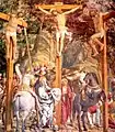 Kreuzigung, Fresko, 1486–1491, San Bernardino, Ivrea