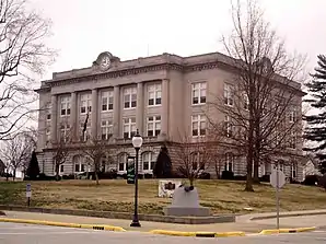 Spencer County Courthouse, gelistet im NRHP Nr. 99000304