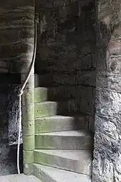 Turmtreppe von Caernarfon Castle, Wales (um 1300)