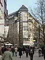 Aluminiumstele "Leuchtfinger" von Hermann Goepfert (1969 aufgestellt, 1999 wieder entfernt)