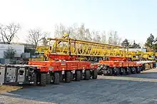 SPMT mit Drehschemel für Schwerlasttransporte