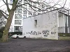DSF, MoPsi und USP Tags und Kopf von OZ in Hamburg