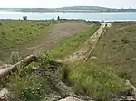 Die Zuführung des Schlumper-Bachs per Rohrleitung in den Störmthaler See