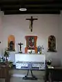 Innenansicht mit Blick auf den Altar