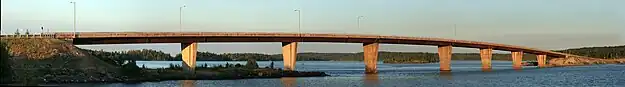 Panoramabild der Bernt Gilbertson Bridge