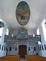St. Ägidius (Holzkirchhausen), Blick zur Orgelempore