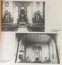 Historische Ansichten des Kircheninneren