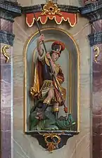 Statue des Hl. GeorgLinker Seitenaltar