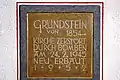 Grundstein 1854/1952