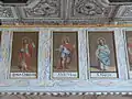 Gemälde der Emporenbrüstung mit Jesus, Vitus und Maria