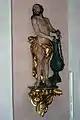 Figur des leidenden Christus an der Geißelsäule