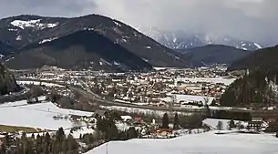 Sankt Michael in Obersteiermark von Süden