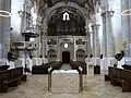 Blick zur Orgel – mit neuem Zelebrationsaltar und neuem Ambo