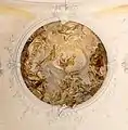Chorkuppel, der Sanctus-Engel am unteren Rand