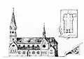 Entwurfszeichnung von 1888