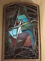 Glasbild in der Krypta
