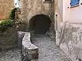 Straßen und  überwölbte Passagen in der Oberstadt