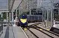 Zug bei Einfahrt in St Pancras